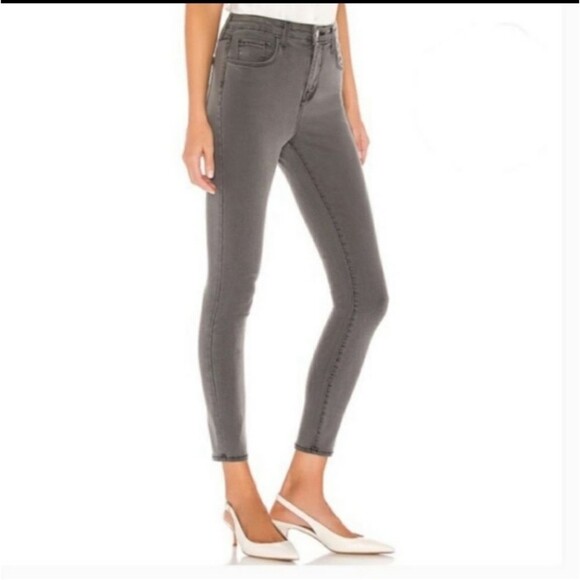 L'Agence Marguerite Skinny High-Rise Jeans in Cast Iron - Picture 4 of 11